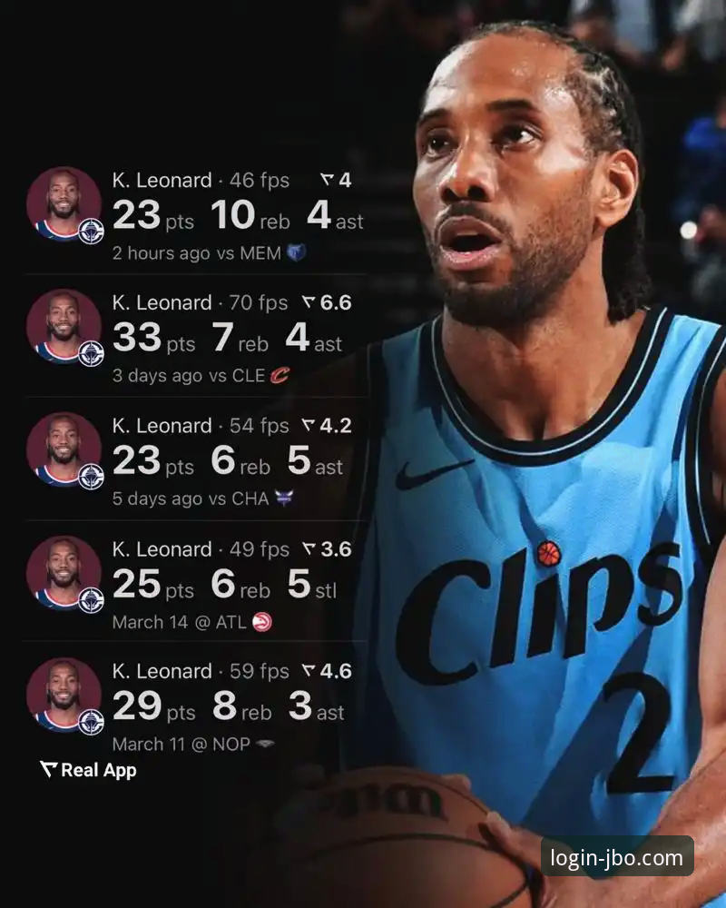 JBO网页版登录 赛后解读伦纳德伤情:从快船失利中掌握NBA赛事分析的关键技巧